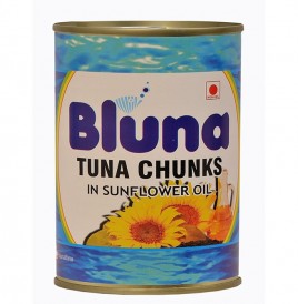 Bluna Tuna Chunks In Sunflower Oil  Tin  425 grams